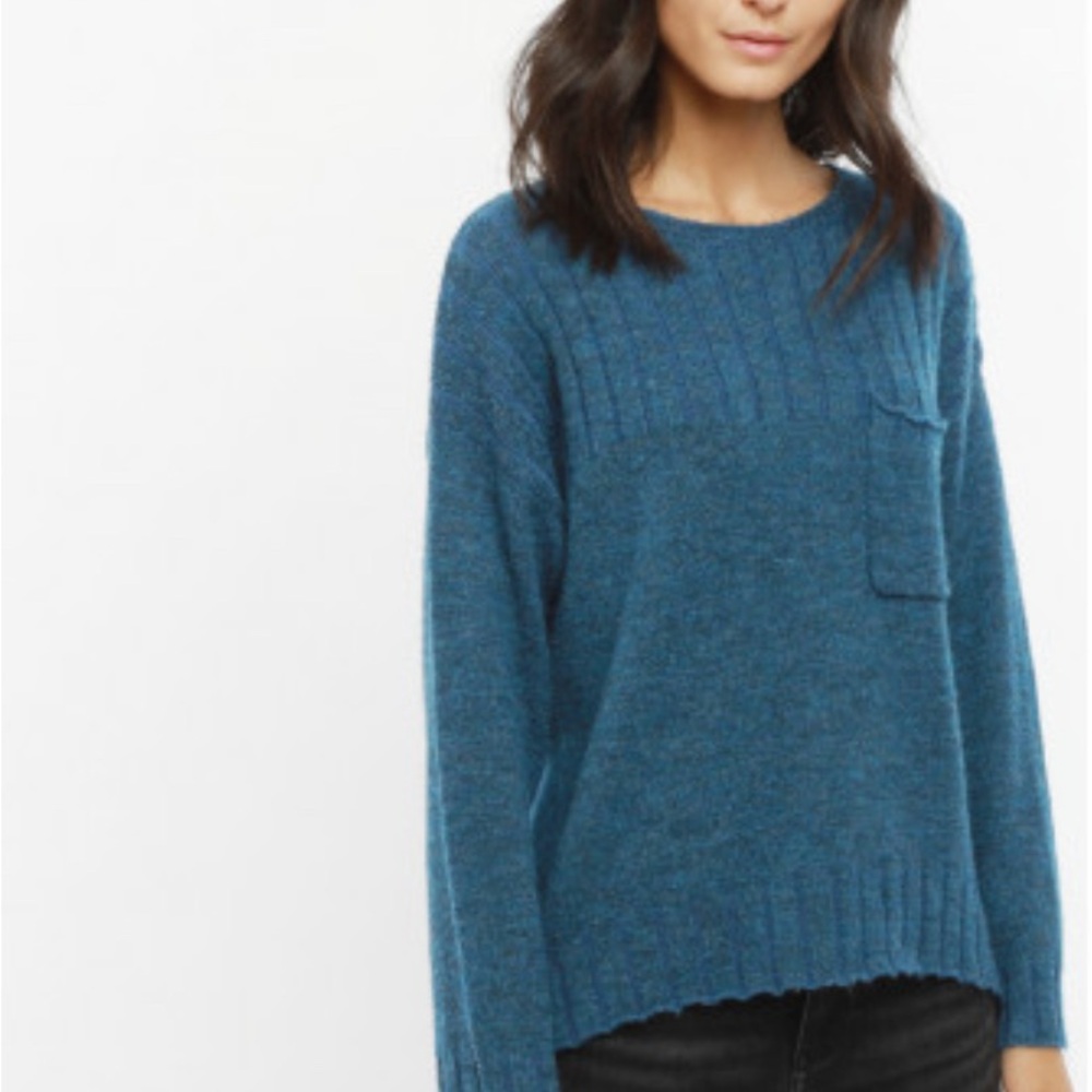 Blue Crew Neck Sweater